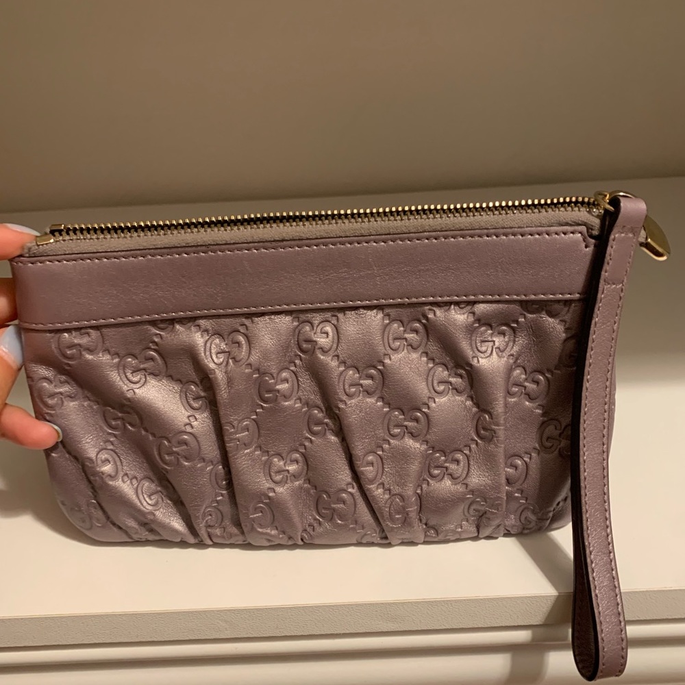 Authentic Gucci leather wristlet